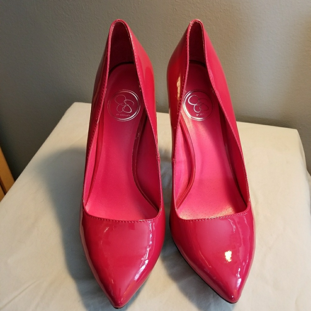 Jessica Simpson Patent pink heels